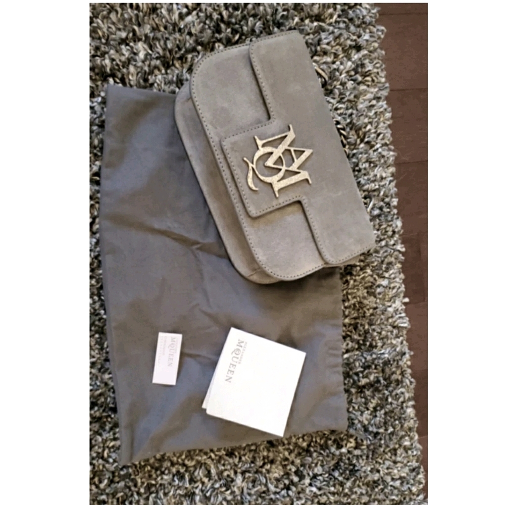 Alexander Mcqueen grey crossbody bag
